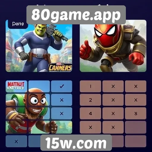Comparativa entre jogos populares no 80game.app
